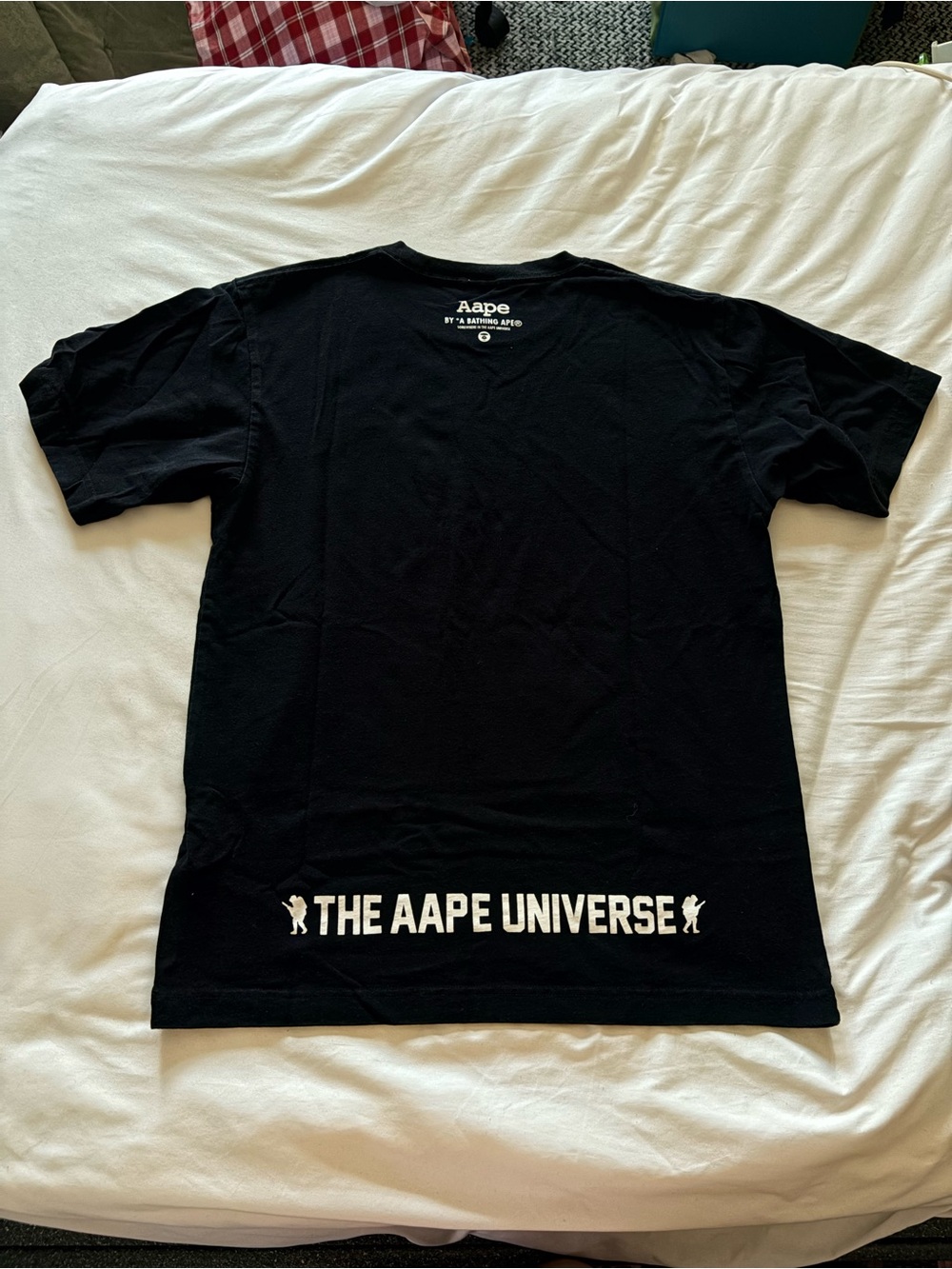 Aape by A Bathing Ape Moonface Skull Graphic Tee – Size Small - Picture 4 of 6